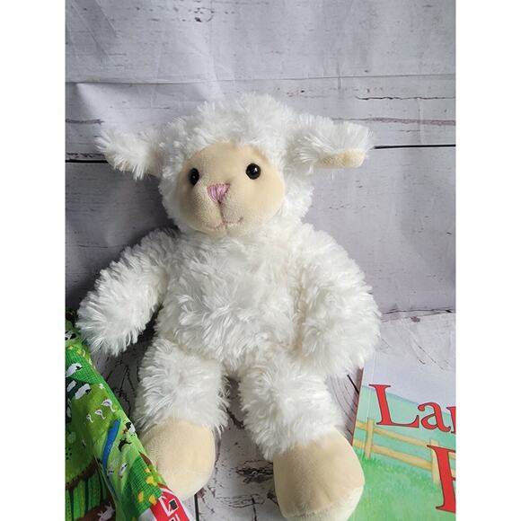 lamb story bag stuffed animal book matching farm handmade bag - Picture 3 of 6